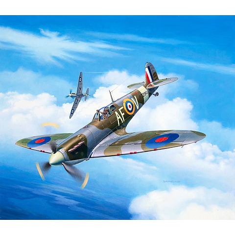 Revell Spitfire Mk.IIa Starrflügelflugzeug-Modell Montagesatz 1:72