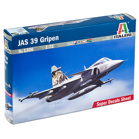 Italeri JAS 39 Gripen Starrflügelflugzeug-Modell Montagesatz 1:72