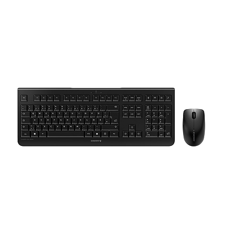 CHERRY DW 3000 Kabelloses Desktopset, Schwarz (QWERTZ - DE)