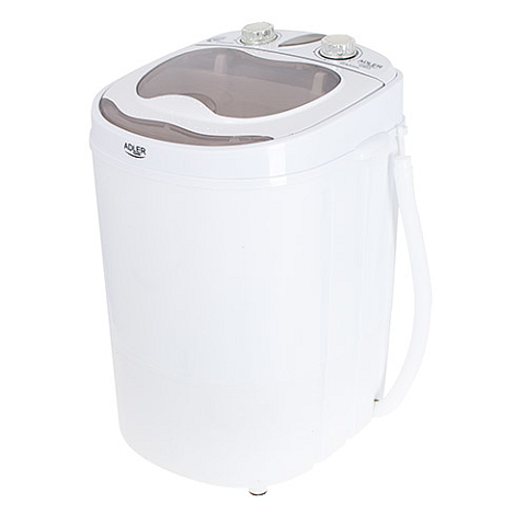 Adler AD 8055 Waschmaschine Toplader 3 kg Cremefarben, Weiß