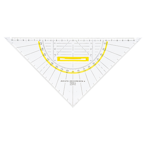 Aristo AR1555/4 45° Dreieck Polymethylmethacrylat (PMMA) Transparent 1 Stück(e)