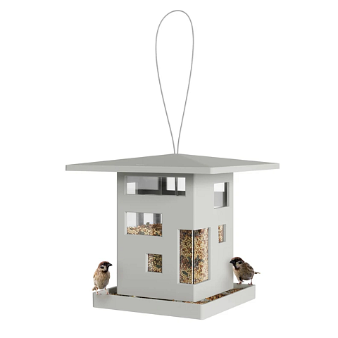 Umbra Bird Cafe Vogelhäuschen Grau Kunststoff Hängend