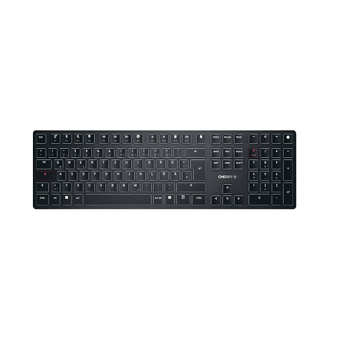 CHERRY KW X ULP Tastatur Universal USB + RF Wireless + Bluetooth QWERTZ Deutsch Schwarz