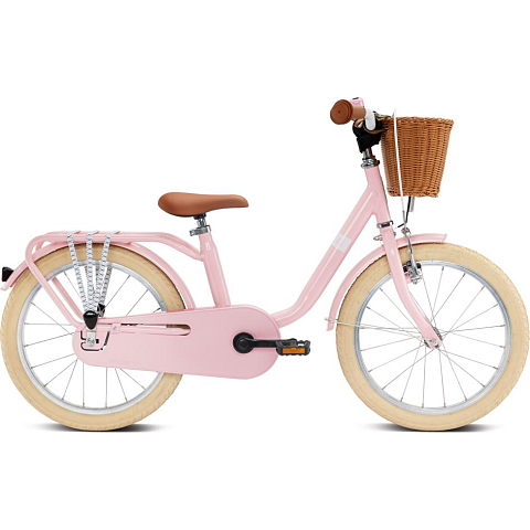 Puky Kindervelo Steel Cassic 18 Stadtrad Stahl Rot, Rose