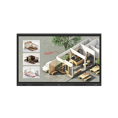 LG CreateBoard Standard Interaktives Whiteboard 139,7 cm (55") 3840 x 2160 Pixel Touchscreen Schwarz