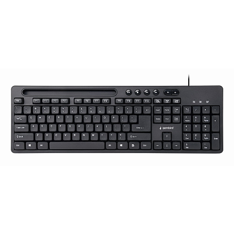 Gembird KB-UM-108 Tastatur USB QWERTY US Englisch Schwarz