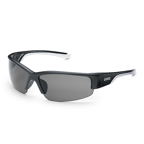 Uvex 9231960 Schutzbrille/Sicherheitsbrille Schwarz, Weiß