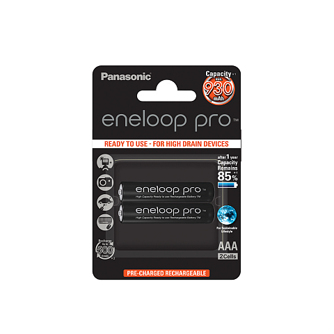 Panasonic 930mAh, 1.2V Wiederaufladbarer Akku AAA