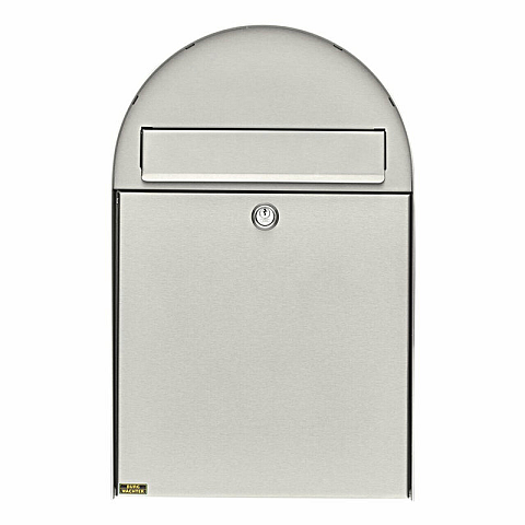 BURG-WÄCHTER Nordic 3680 NI Briefkasten Edelstahl Pfostenmontierter Briefkasten