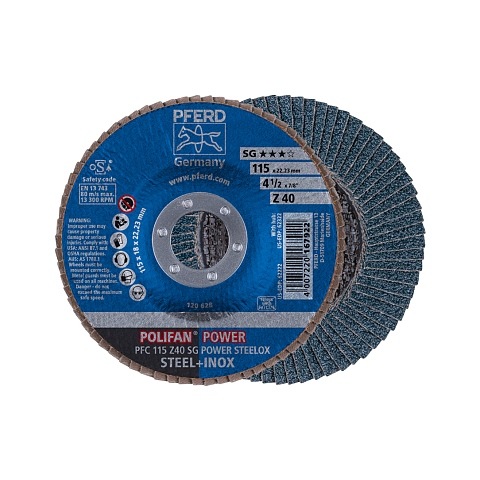 PFERD PFC 115 Z 40 SG POWER STEELOX Rotierendes Schleifwerkzeug Zubehör Metall