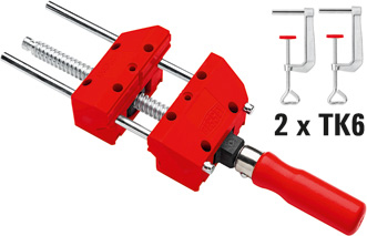 BESSEY S10-ST Schraubzwinge Federbügel 10 cm Rot