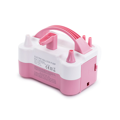 PartyDeco GHT-73005 Ballpumpe Pink, Weiß
