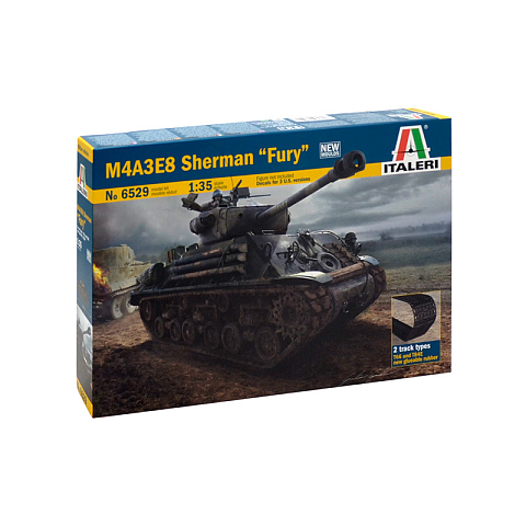 Italeri M4A3E8 Sherman "FURY" Tank model Montagesatz 1:35