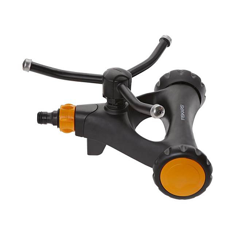 Fiskars Wirbelsprinkler Metall mit Rädern