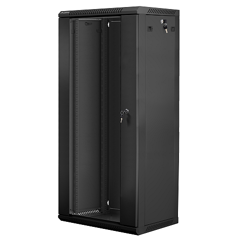 Lanberg WF01-6427-10B Rack 27U Wandmontiertes Regal Schwarz