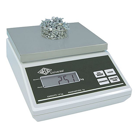 Wedo 50 7012 Waage zur gewerblichen Nutzung Waagen zur gewerblichen Nutzung AC 12 kg 1 g Hellgrau