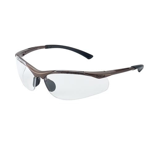 Bolle CONTOUR Schutzbrille Nylon, Polycarbonat, Thermoplastisches Elastomer (TPE) Braun