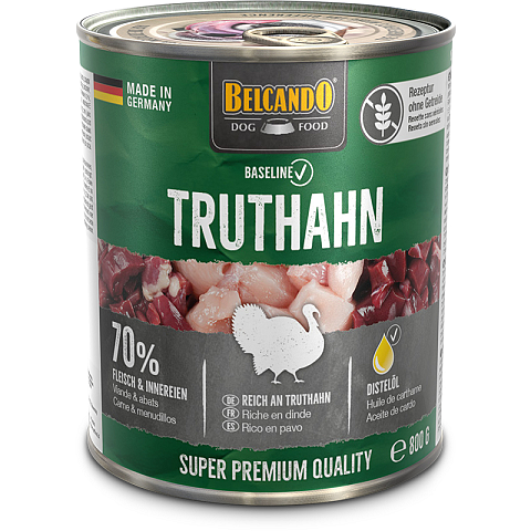 Belcando 513415 Hunde-Dosenfutter Türkei Adult 800 g
