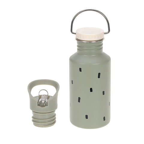 Lässig 1210026581 Trinkflasche 500 ml Polypropylen (PP), Silikon, Edelstahl Grün