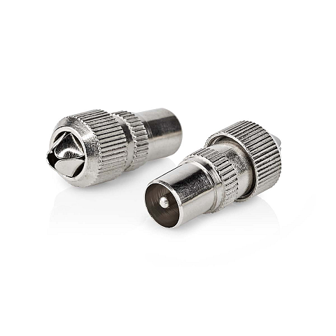 Nedis CSGB40902ME Koaxialstecker IEC 2 Stück(e) 75 Ohm