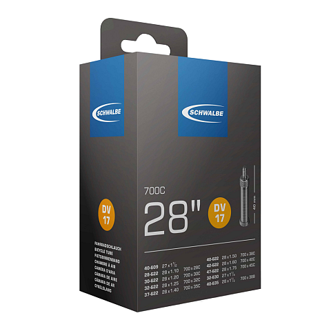 Schwalbe 10429311 Fahrradschlauch Dunlop-Ventil 28" 28 - 47 mm