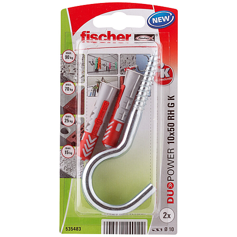 Fischer 535483 Schraubanker/Dübel 2 Stück(e) Schrauben- & Dübelsatz 50 mm