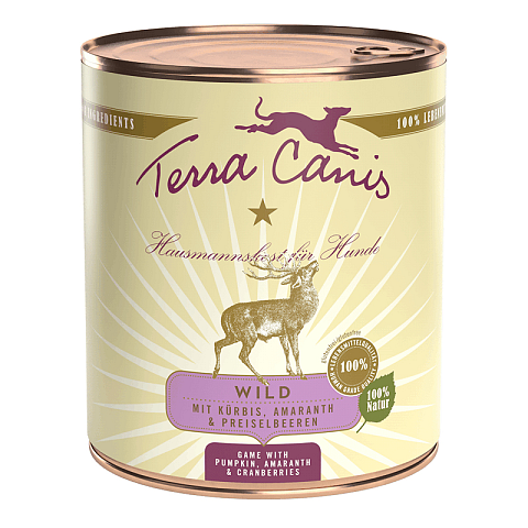 Terra Canis T180015 Hunde-Dosenfutter Amaranth, Cranberry, Kürbis Adult 800 g