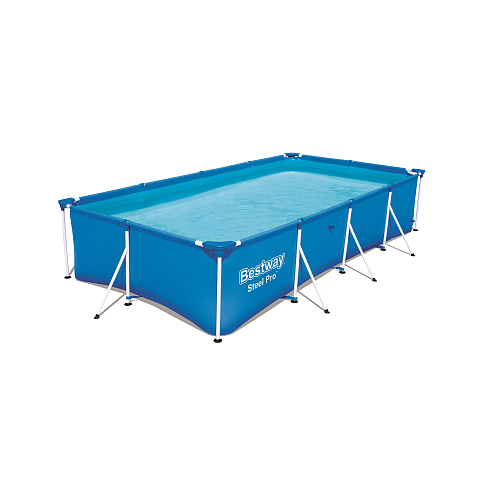Bestway Steel Pro 56405 Aufstellpool Gerahmter Pool Rechteckig 5700 l Blau
