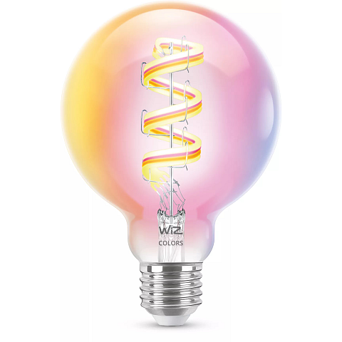 WiZ Filament-Lampe in Kugelform, transparent, 40 W G95 E27