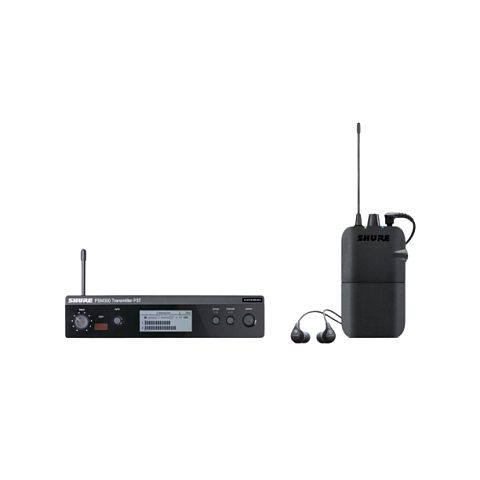 Shure P3TER112GR-K3E Kabelloses Überwachungssystem „im Ohr“ Sets für drahtlose Überwachungssysteme 606 - 630 MHz LCD