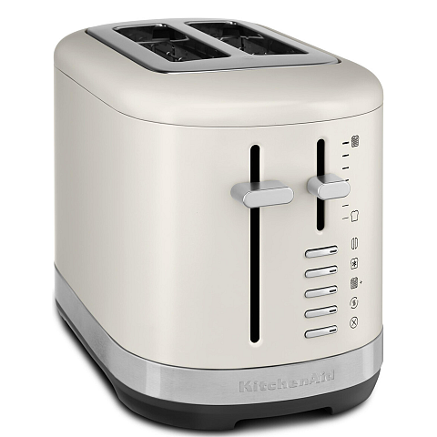 KitchenAid 859711684260 Toaster 7 2 Scheibe(n) 980 W Schwarz, Edelstahl, Weiß