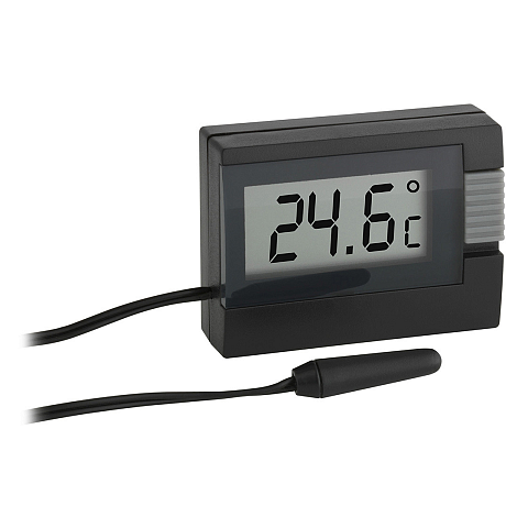 TFA-Dostmann 30.2018.01 Umgebungsthermometer Elektronisches Umgebungsthermometer Drinnen/Draußen Schwarz