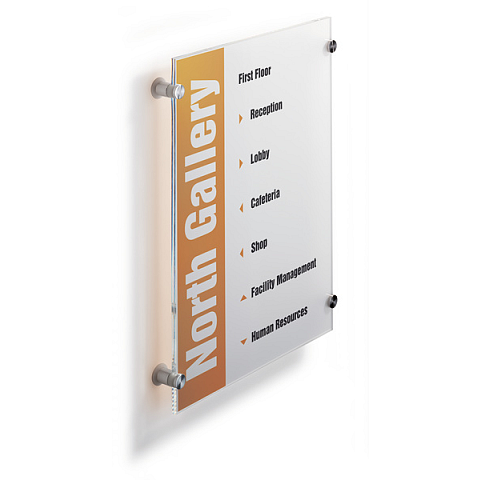 Durable Crystal Sign A3 Transparent