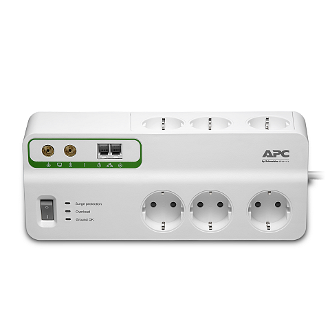 APC PMH63VT-GR Spannungsschutz Weiß 6 AC-Ausgänge 230 V 22,74 m