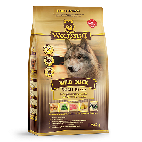 Wolfsblut Adult Small Breed Wild Duck 7,5 kg Ente