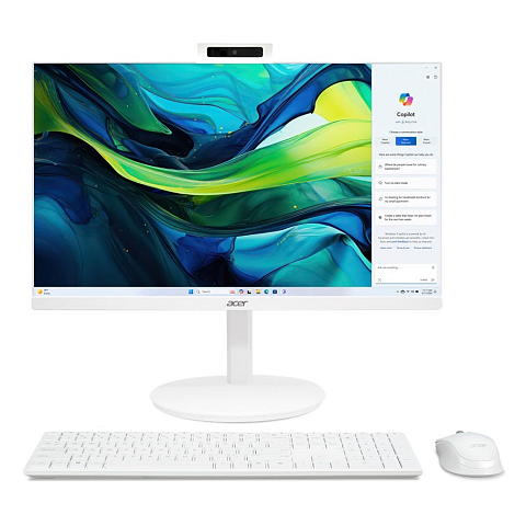 Acer Aspire C24-1YE13U5UNH Intel® Core™ i5 i5-1334U 60,5 cm (23.8") 1920 x 1080 Pixel All-in-One-PC 16 GB DDR4-SDRAM 512 GB SSD Windows 11 Home Wi-Fi 6 (802.11ax) Weiß