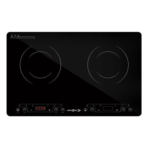 Brunner Hot Point Schwarz Arbeitsplatte Zonen-Induktionskochfeld 2 Zone(n)
