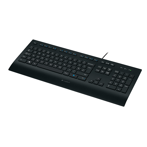 Logitech K280E Pro f/ Business Tastatur Büro USB QWERTZ Deutsch Schwarz