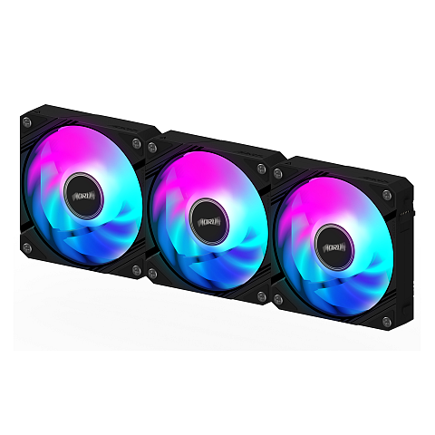 GIGABYTE AORUS EZ CHAIN FAN 120 (3-Pack) Hauptplatine Ventilator 12 cm Schwarz 3 Stück(e)
