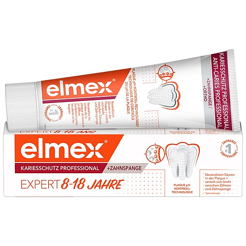 elmex Kariesschutz Professional + Zahnspange Zahnpasta