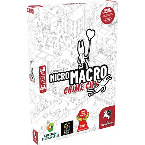 Pegasus MicroMacro: Crime City Brettspiel Abzug