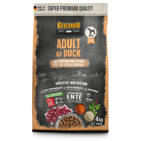 Belcando Adult GF Duck 4kg 1 kg Ente
