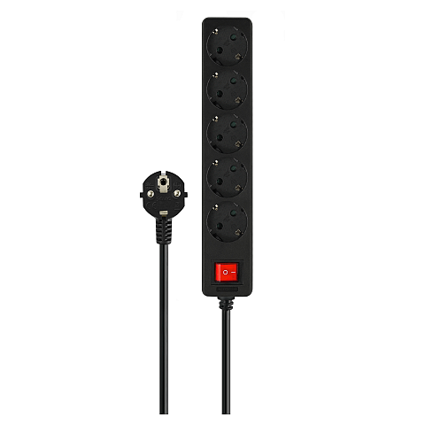 Savio LZ-15 Intelligente Steckerleiste 5 AC-Ausgänge Universal 5 m 0 2500 W Schwarz