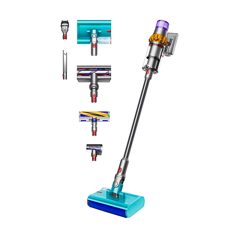 Dyson V15s Detect Submarine 2-in-1-Stabstaubsauger Akku Trocken&Nass Beutellos Nickel, Gelb