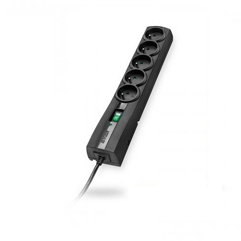 Ever CLASSIC Schwarz 5 AC-Ausgänge 250 V 1,5 m