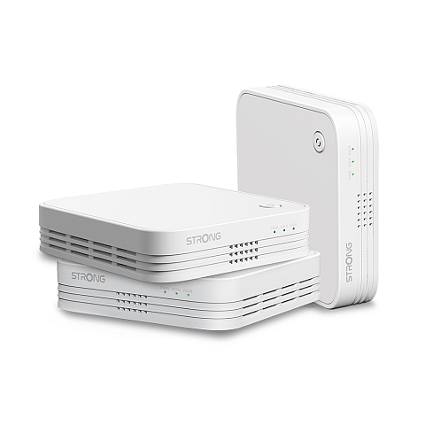 Strong WI-FI MESH HOME TRIO PACK 1200 Dual-Band (2,4 GHz/5 GHz) Wi-Fi 5 (802.11ac) Weiß 3 Intern