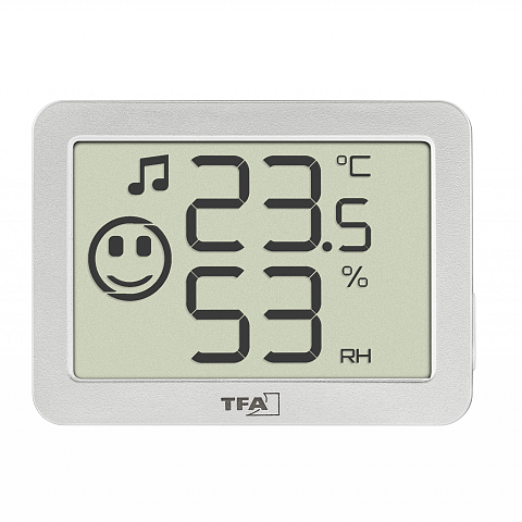 TFA-Dostmann 30.5055.02 Hygrometer/Psychrometer Drinnen Elektronisches Hygrometer Weiß
