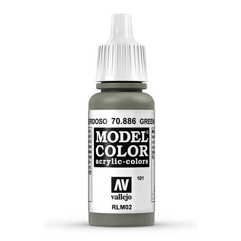 Vallejo 70.886 Acrylfarbe 17 ml Grün, Grau Flasche