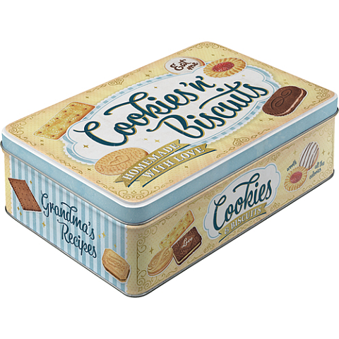 Nostalgic Art 45104995 Kuchenbehälter Rechteckig Metall Gelb