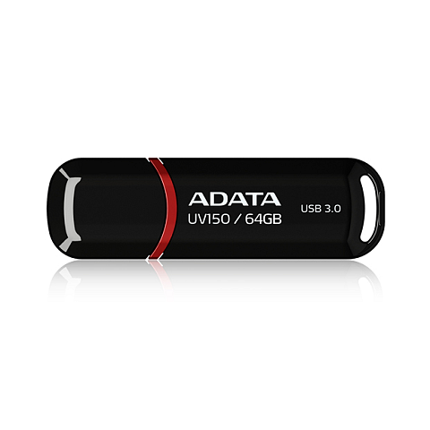 ADATA 64GB DashDrive UV150 USB-Stick USB Typ-A 3.2 Gen 1 (3.1 Gen 1) Schwarz